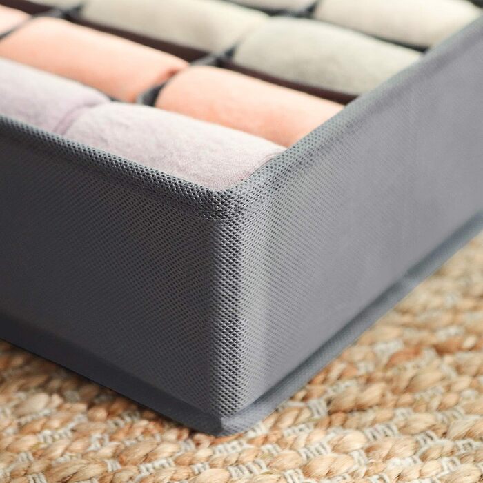 Організатор для нижньої білизни набір з 4-х ящиків, складаний, органайзер для гардеробу, тканинний ящик для зберігання білизни, дл