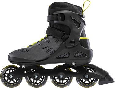 Чоловічі роликові ковзани для фітнесу Macroblade 80, чорні та лаймові Performance Inline Skates 9 BLACK/LIME