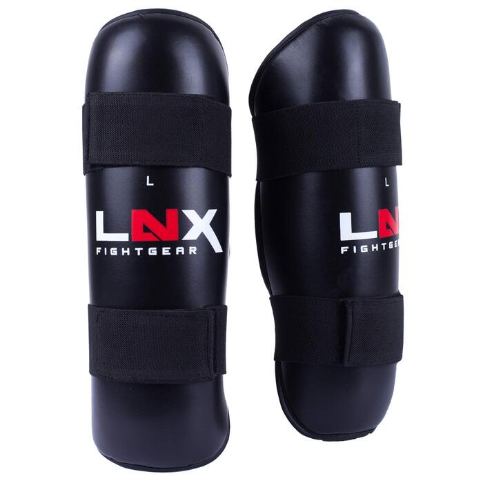 Щитки для гомілок LNX Performance Pro - ідеально підходять для TKD, кікбоксингу, карате, бойових мистецтв, розмір M, чорні
