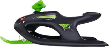 Санки BIG Bobby Sledge Wild Spider, кермові, з металевими полозами, чорні