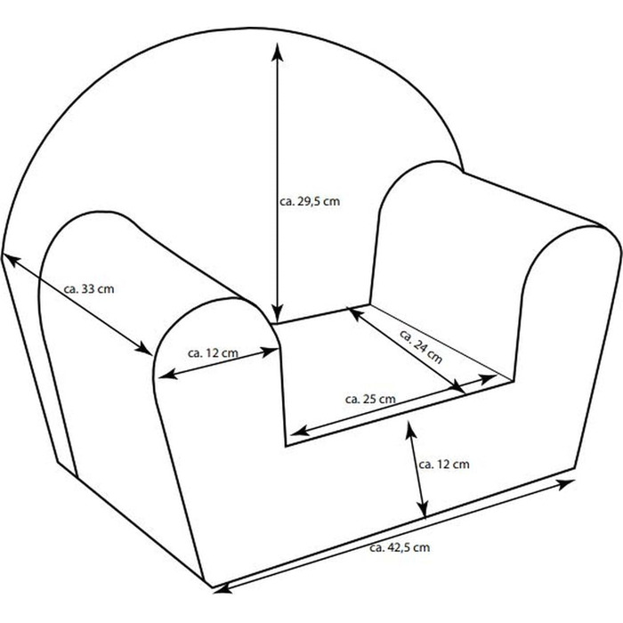 Дитяче крісло від 1 року Зручне та легке Крісло для дитячої кімнати Чохол, який можна прати Мяка пінопластова підкладка (Jungle Elephant)