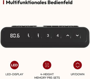 Письмовий стіл з регульованою висотою 10060 см із суцільною стільницею компактний стіл для роботи стоячи та сидячи для невеликих приміщень, ергономічний та стильний, білий 100 x 60 см білий