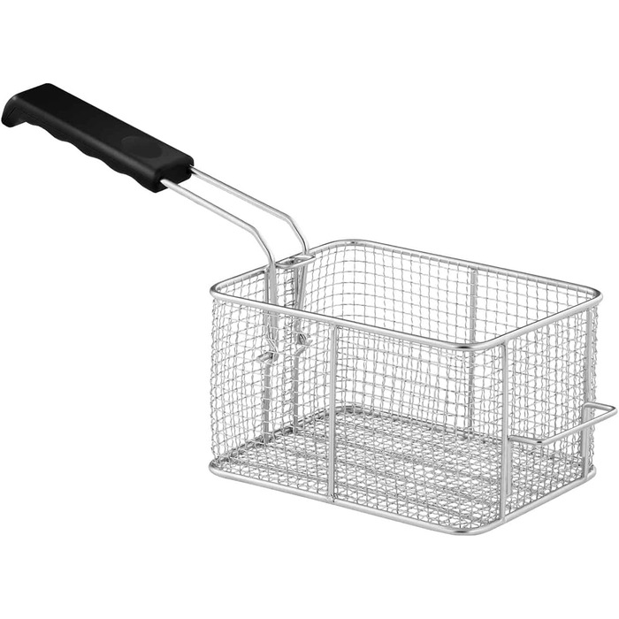 Електрична фритюрниця Royal Catering RCEF 08EB (8 л, 3 200 Вт, діапазон температур 50-200 C, холодна зона, з кришкою)