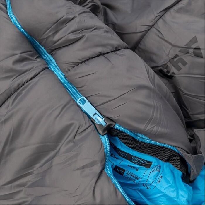 Спальний мішок Yate Mons XXL на 4 сезони для дорослих, розрахований на температуру -24C, 7-камерне порожнисте волокно, злегка водовідштовхувальний, 230x80 см, зимовий спальний мішок, спальний мішок для партнерів, спальний мішок для мам, блискавка зліва