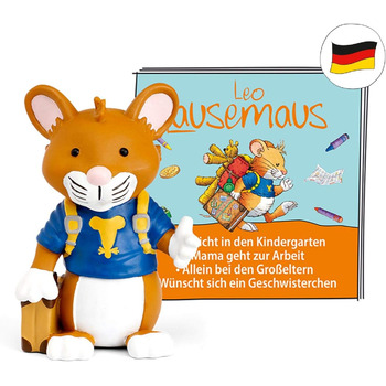 Аудіофігурки для Toniebox аудіогра Leo LAUSEMAUS епізод 2 Оригінальна аудіогра до книжок - бл. 50 хв. час відтворення - від 3 років - НІМЕЦЬКА багатобарвна сингл.