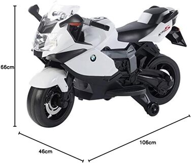 Електромотоцикл Playtastic Оригінальний дитячий електричний мотоцикл BMW K1300 S (мотоцикл, дитячий мотоцикл, електромобіль) з ліц