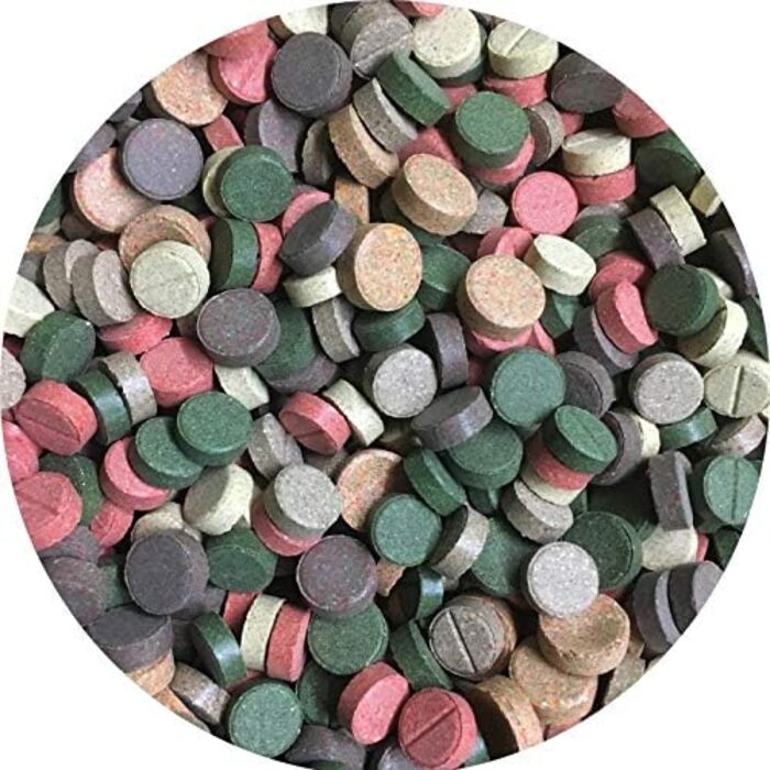 Таблетки для корму TABLET MIX клейкі таблетки таблетований корм для декоративних риб 7 видів (5 кг)