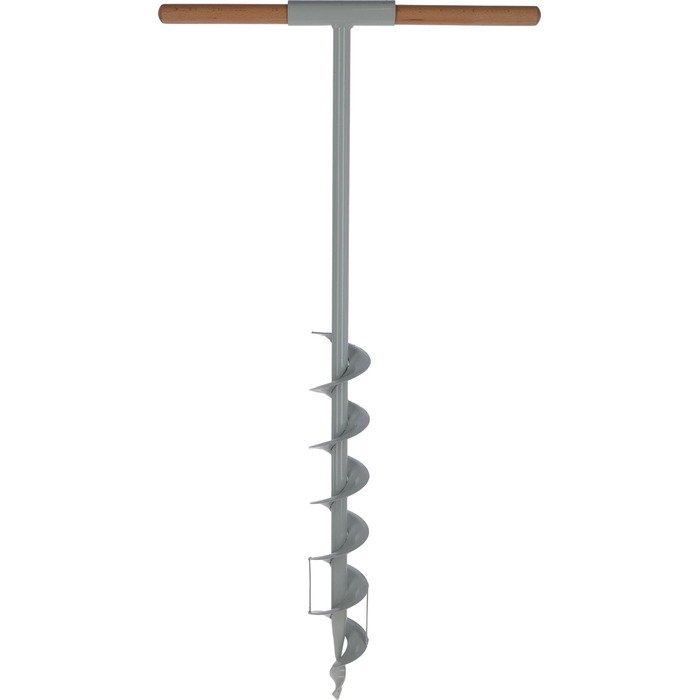 Бур для землі (ідеальний помічник для встановлення огорожі, легке попереднє буріння для кріплення стовпів, сталь з порошковим покриттям, 90 мм) 44485