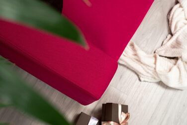 МАЙСТРИ ЧОХЛІВ Замінний чохол для дивана IKEA Klippan 2-місний, чохол для дивана Klippan 2-місний, двомісний, чохол для дивана, 180 см x 85 см x 58 см (Гранатовий, Поліестер Petite)