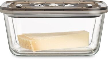 Вакуумний контейнер для свіжості / 1 контейнер з 1500 мл / для чутливих до тиску та рідких продуктів / без BPA / термостійкий, можна мити в посудомийній машині, можна морозильної камери