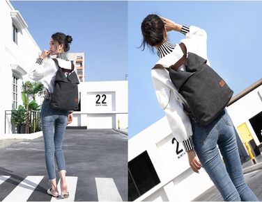 Жіноча полотняна сумка через плече рюкзак Велика сумочка Вінтажна жіноча сумка через плече проти крадіжки жіноча сумка бомж для по