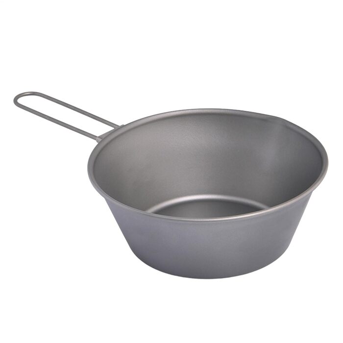 Титанова кружка 300 мл/450 мл, легкі титанові миски для кемпінгу, складна ручка, дорожня кружка, для активного відпочинку, приготування їжі, походів, пікніка, барбекю, компактне спорядження для мандрівників 300 мл