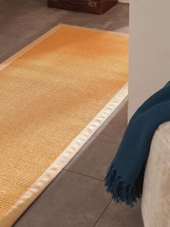 Килим benuta Nest з сизалю з натурального волокна Sana - бежевий 70x300 см - міцний килим для їдальні та вітальні - 100 натуральне сизалеве волокно - позачасовий дизайн 70 x 300 см (прямокутний) бежевий