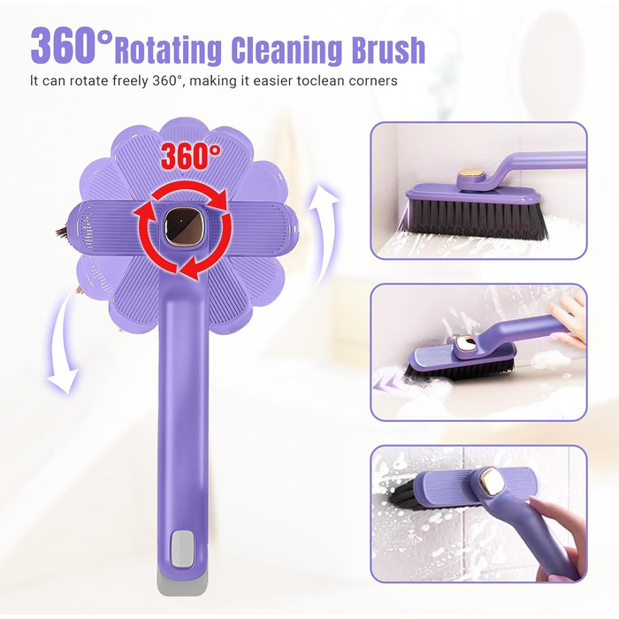 Щітка для затірки для ванної кімнати - щітка для чищення затірки з жорсткою щетиною - для чищення настінної та підлогової плитки -