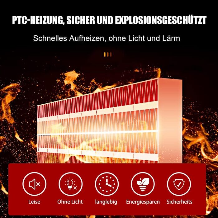 Енергозберігаючий вентилятор-обігрівач - 1500 Вт/2 с швидкий нагрів/3 режими нагріву/коливання 70/тихий обігрівач із захистом від перекидання та перегріву, керамічний вентилятор-обігрівач для офісу, спальні