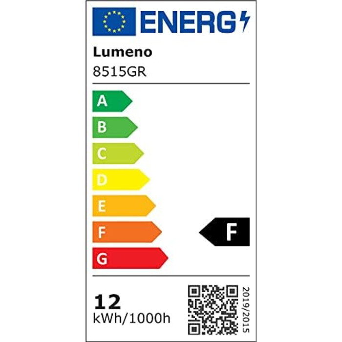 Світлодіодна лупа Lumeno з можливістю затемнення 8515GR з великою лінзою зі справжнього скла 152 мм, регульовані рівні яскравості, підходить як робоче світло, збільшувальна лампа, допоміжний засіб для читання, 5 діоптрій сірий сірий 5 діоптрій