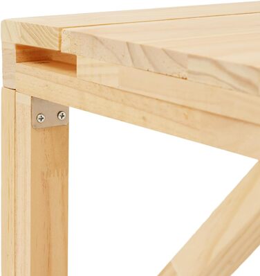 Настінний розкладний стіл, соснова деревина, розкладний верстак, плаваючий стіл для балкону, офісу, ванної кімнати, каравану, складу (80 * 50 см) 80*50 см