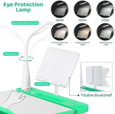 Набір дитячих парт і стільців, регульований по висоті стілець для дитячої парти, шкільна парта, набір парт і стільців, молодіжна п