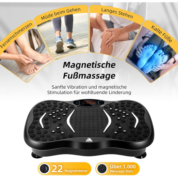 Віброплатформа EVOLAND Fitness 3D з 5 програмними режимами