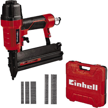 Пневматичний степлер Einhell TC-PN 50 (комбінований степлер і цвяходер 2в1, захисний носик, вкл. 1 500 скоб і 2 000 цвяхів, маслян