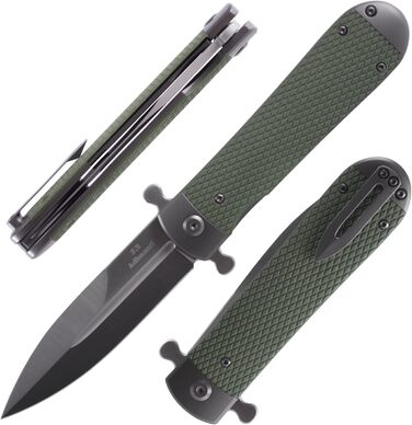 Складаний кишеньковий ніж, лезо зі сталі D2, протиковзка рукоятка G10 з кліпсою, полювання, риболовля, кемпінг, на природі, фліпер