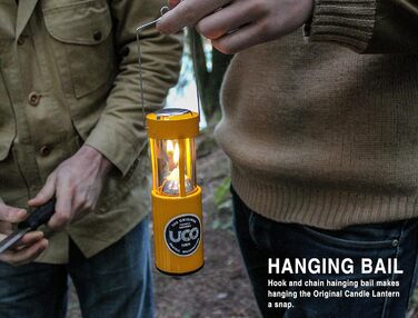 Алюмінієвий ліхтар-свічка UCO, жовтий, 054806