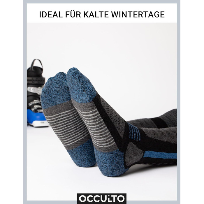 Дитячі лижні шкарпетки Occulto, 2 шт. (модель Charlie), 27-30, рожево-чорні