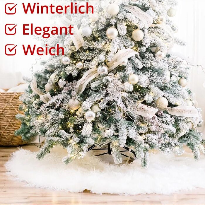 Біла підставка для ялинки Jonami