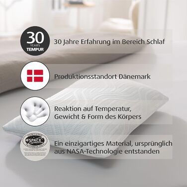 Подушка для сну TEMPUR Comfort Air Medium, дихаюча подушка для всіх положень сну, OEKO-TEX MAKE IN GREEN, середньої жорсткості, 40 x 80 см