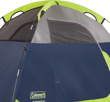 Намет кемпінговий купольний 2-місний Coleman Sundome – 3-сезонний, WeatherTec, водостійкий, Navy/Grey