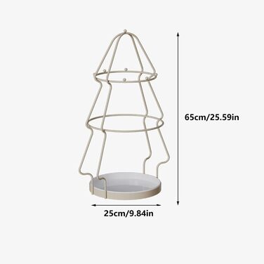 Підставка для парасольок Сучасний великий тримач для парасольок, металева підставка для парасольки з гачками та нижньою полицею для дощової води, зберігання палиць для ходьби та парасольок Підставка для парасольок (колір бежевий)