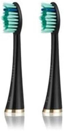 И Чорні зубні щітки проти нальоту SEYSSO Gold Сумісні з зубними щітками SEYSSO Sonic Рекомендовано для зубної щітки SEYSSO Gold Anti-Plaque Black, 2 шт.