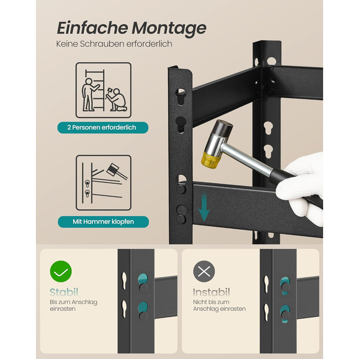 Стелаж для напоїв SONGMICS, для 3 напоїв, 3 рівні, вантажопідйомність кожного рівня до 30 кг, стійка для напоїв, стійка для пивних ящиків, сталь, підставка для ящиків, стійка для водних ящиків, чорний колір GYL001B01