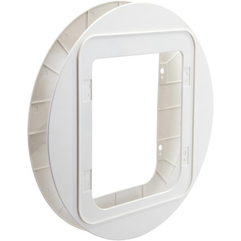 Монтажний адаптер Sure Petcare, підходить для мікрочіпованих дверцят Sure Petcare SureFlap та Pet Flap Connect для котів та маленьких собак, для встановлення у скляні панелі, білий, 2 шт.
