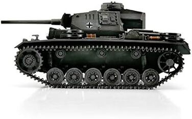 Радіокерований танк Panzer PzKpfw III Ausf. L Металева Pro версія BB, 1/16