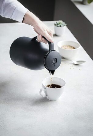 Термос LACOR 62564, без BPA, з подвійними стінками, з внутрішнім скляним шаром, матовий, сірий, 1,50 л, поліпропіленове скло, 1,5 літра сірого кольору 1500 мл