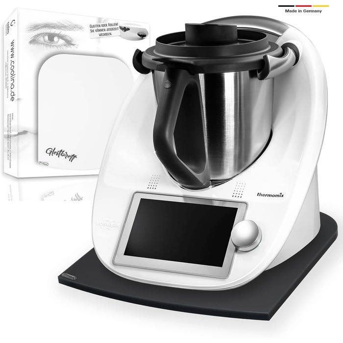 Ковзаюча дошка Coolina Premium для Thermomix - підходить для TM5, TM6 & TM31 - Високоякісна ковзаюча - виготовлена з акрилу - антрациту