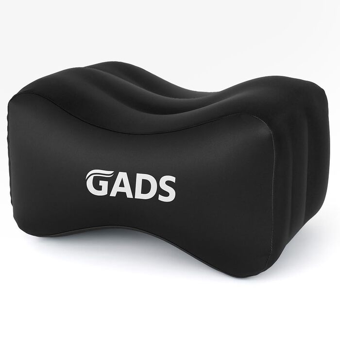 Надувна подушка для колін для сну на боці Дорожня подушка для колін, ніг, подушка для сну на боці для полегшення болю в стегнах, спині та сідничному нерві, легка та портативна для подорожей чорна