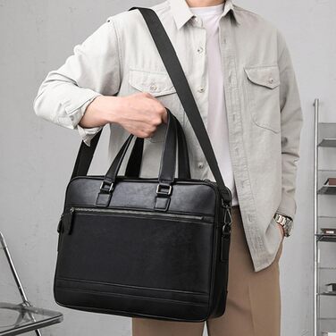 Сумка для ноутбука, портфель, сумочка, ділова сумка для ноутбука 15,6 дюйма, чоловіча, сумка для комп'ютера, шкіряний портфель, по