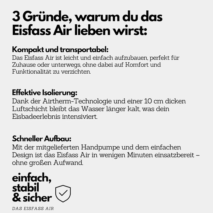 Льодова бочка з додатковою ізоляцією (100 см Ø x 95 см заввишки) для дорослих, ідеально підходить для крижаних ванн, приблизно 350 літрів. Підходить для холодової терапії, відновлення після занять спортом та крижаних ванн.