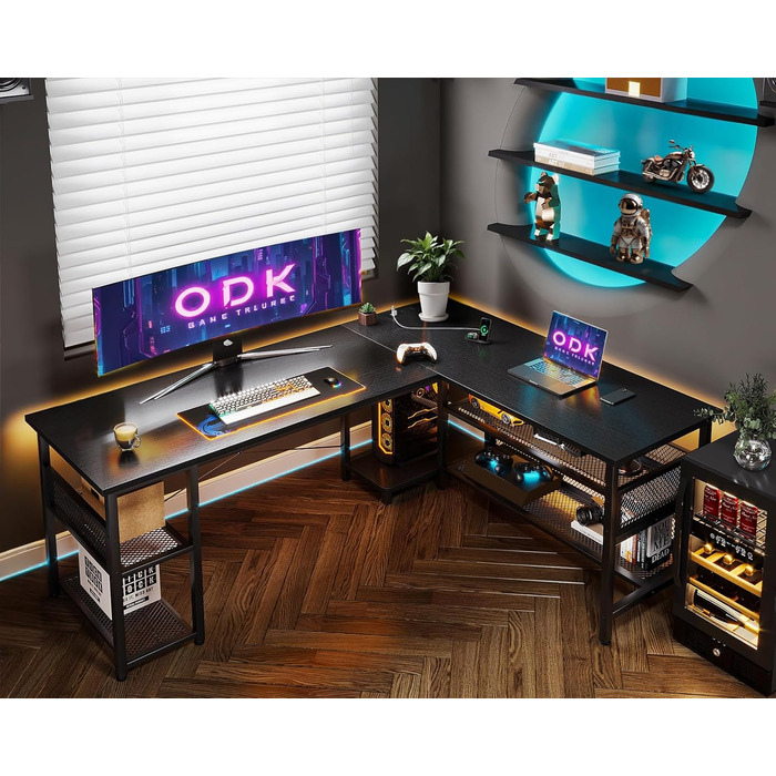 Г-подібний ігровий стіл ODK з інтегрованою зарядною станцією