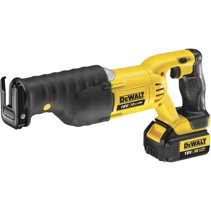 Акумуляторна пила DEWALT 18 вольт DCS380N (електронне гальмо двигуна, заміна пиляльного полотна без інструменту, поворотний пиляль