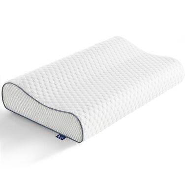 Подушка BedStory з піни з ефектом пам&39яті, регульована по висоті подушка для шиї, ергономічна подушка, подушка для сну на боці для спини та живота (60x36x12/10 см) 36x60x10/12 см
