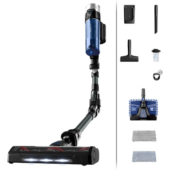 Акумуляторний пилосос на паличці 100 Вт повітря знімний акумулятор до 45 хв. роботи компактний гнучкий шарнір світлодіодна насадка