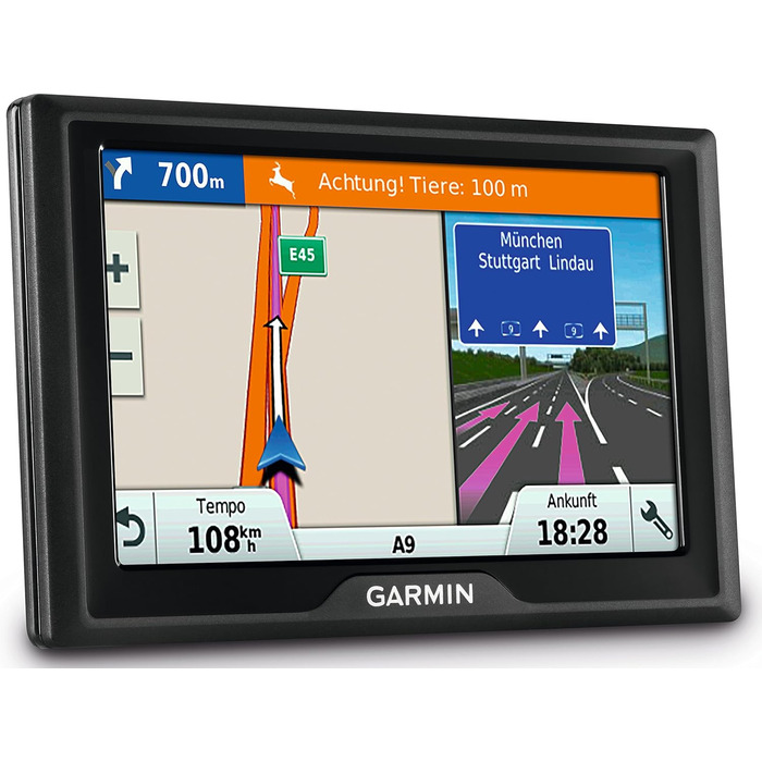 Навігаційний пристрій Garmin Drive 40 LMT CE - довічне оновлення карт, преміум-ліцензія на дорожній рух, сенсорний екран 4,3 дюйма (10,9 см) 4,3 дюйма (з інформацією про дорожній рух) Центральна Європа Single