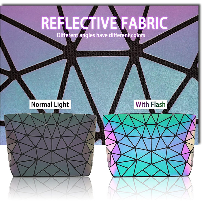 Маленькі жіночі клатчі на кожен день Геометричні сумочки для жінок Яскраві сумочки та сумки на ланцюжку, Геометричні сумки та голографічні крос-боді Набір A