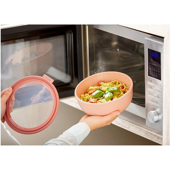 Кругла багатошарова чаша Mepal Cirqula Nordic Blush об&39єм 2250 мл зі знімною кришкою ударостійкий матеріал герметична підходить для глибокого заморожування можна мити в посудомийній машині 2250 мл Nordic Blush