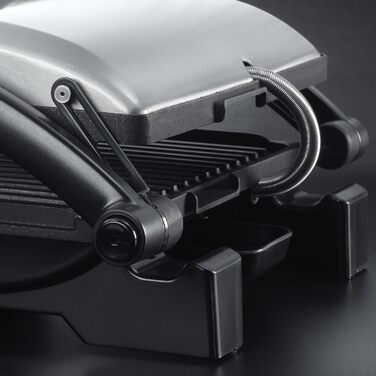Контактний гриль Russell Hobbs 3-в-1 Настільний гриль - відкриті пластини гриля Паніні та бутербродниця Контактний гриль - одночасно з двох сторін Нержавіюча сталь, антипригарні пластини, 17888-56