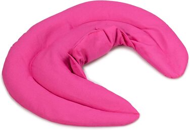 Рожева подушка для шиї зі стійкою - подушка з зерна - грілка для шиї - дуже затишна грілка для шиї - пшениця