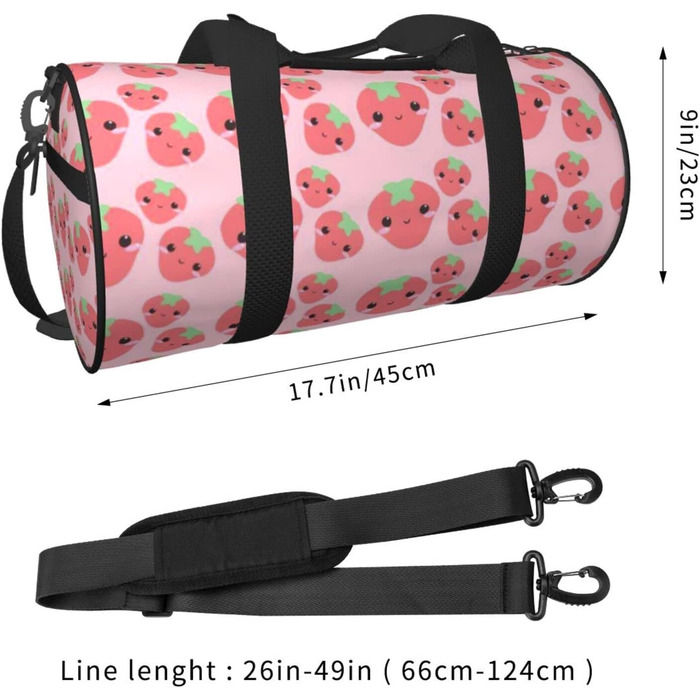 Дорожня сумка Солодка полуниця, спортивна сумка для чоловіків та жінок, сумка-мішок, спортивна сумка